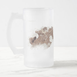 Frosted Beer Mugg: Vin i Sand Frostat Ölglas