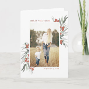 Frosted Berries, jullfoto, gratulationskort Kort