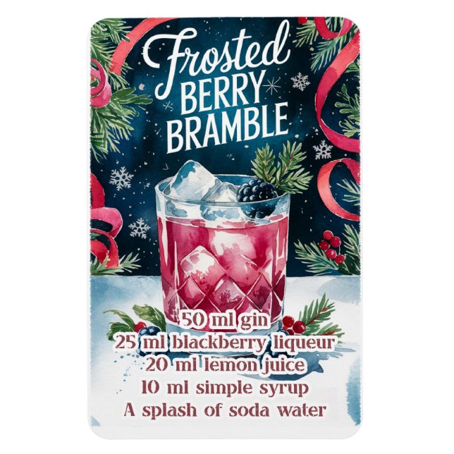Frosted Berry Bramble Magnet (Vertikal)
