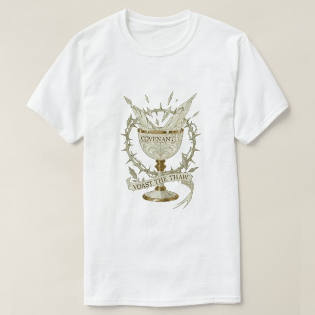 Frosted Chalice Covenant T-Shirt | Toast the Thaw (Design framsida)