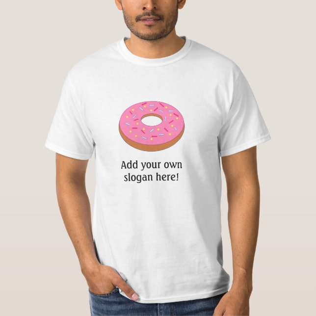 Frosted Donut: Anpassade Slogan Tee (Framsida)