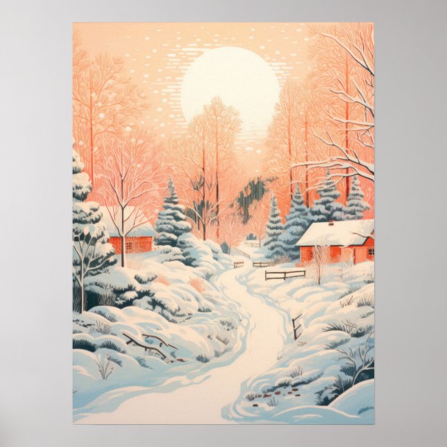 Frosted Dreams: Enchanting Winter Landscapes Poster (Framsidan)