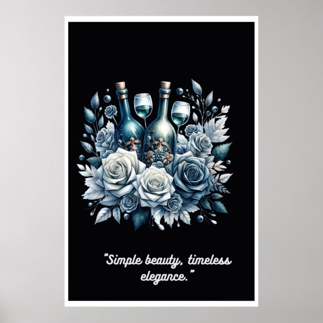 "Frosted Garden: A Winter Vin Romantik" Poster (Framsidan)