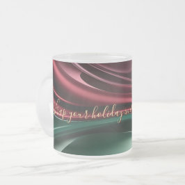 Frosted glass mug in stylish graphic frostad glasmugg