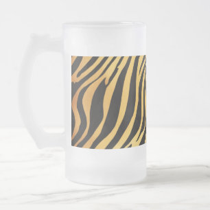Frosted Glass Mugg 16 oz - Eclectic Animal Prints