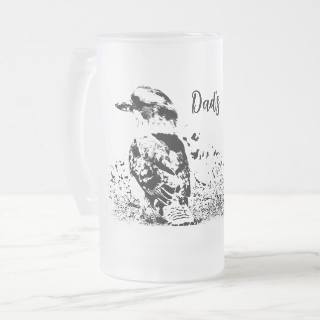 Frosted Glass Mugg, 473 ml Frostat Ölglas (Framsida vänster)