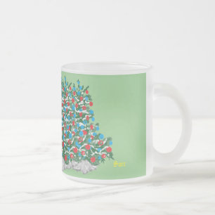 Frosted Glass Mugg: Juldagen känns Frostad Glasmugg