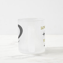 Frosted Glass Mugg kärlek - din egen är bäst