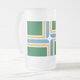 Frosted Glass Mugg med flagga av Portland, USA