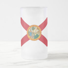 Frosted Glass Mugg med flagga of Florida, USA