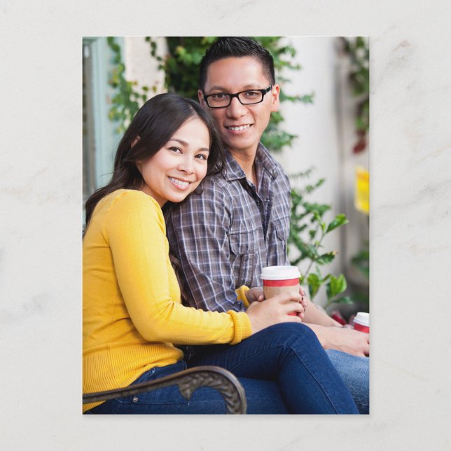 Frosted Mistletoe Meddelande Vykort (Framsida)