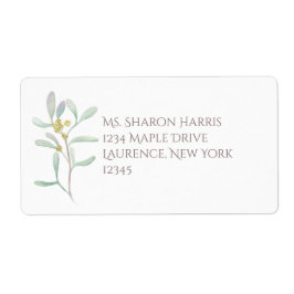 Frosted Mistletoe Winter Wedding Fraktsedel