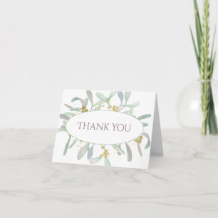 Frosted Mistletoe Winter Wedding Tack Kort
