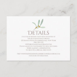 Frosted Mistletoe Winter Wedding Tilläggskort