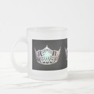 Frosted Mugg-Miss America Krona Frostad Glasmugg