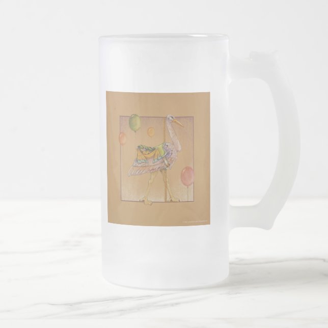 Frosted Mugg, Steins - Carousel Stork Frostat Ölglas (Höger)
