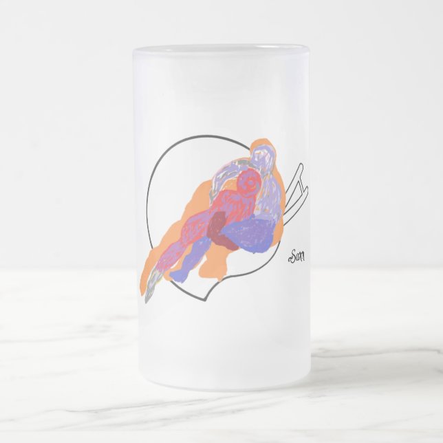 Frosted Mugg: Winning Frostat Ölglas (Center)