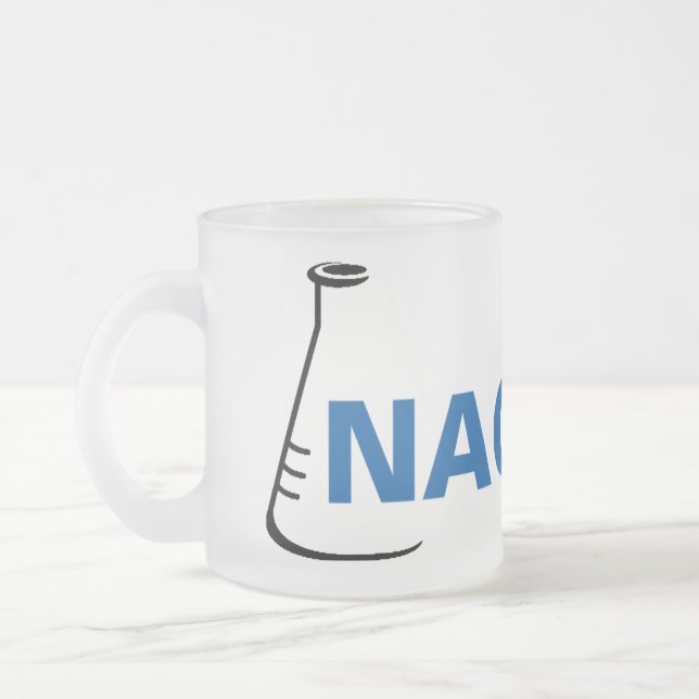 Frosted NAOSMM Logo Mug Frostad Glasmugg (Vänster)