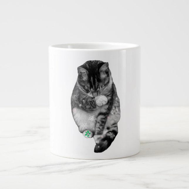 Frosted Paw Holiday Mug Jumbo Mugg (Framsidan)