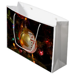 Frosted Snögubbe Ornament