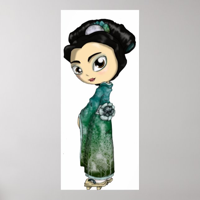 Frosted Vår Geisha Poster (Framsidan)