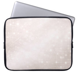 Frosted white and soft greige patterns AI art  Laptop Fodral