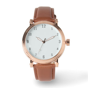 Frosted White Solid Färg   Klassisk   ELEGANT Armbandsur