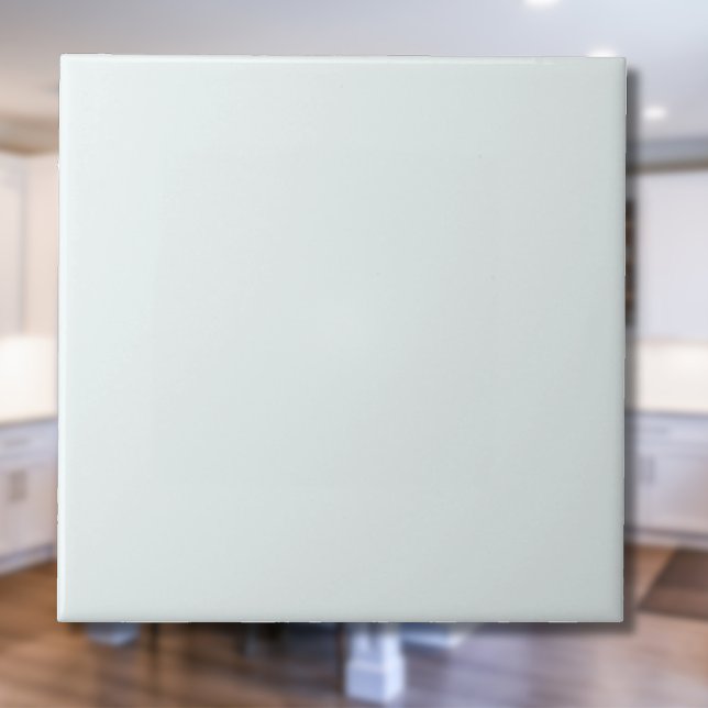 Frosted White Solid Färg | Klassisk Elegant Kakelplatta (Skapare uppladdad)