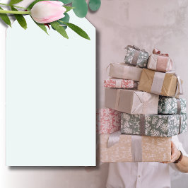 Frosted White Solid Färg | Klassisk | ELEGANT Presentetikett