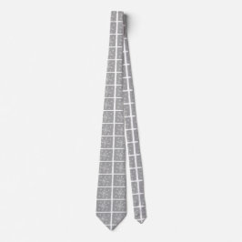 Frosted Windows Panel Neck Tie (Grått & White) Slips