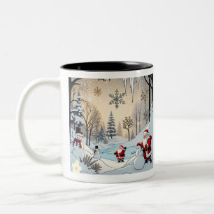 "Frosted Winter Dreams" Två-Tonad Mugg