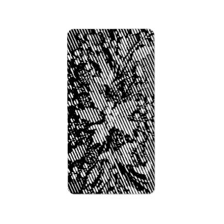 Frosted Winter Snowdrop Floral Arrangement Adressetikett