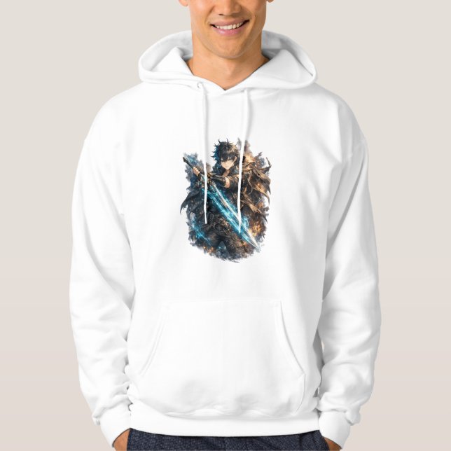 Frostfire Blade Warrior Hoodie (Framsida)