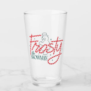 Frostift vid Snögubbe Candy cane Logotypen Glaskopp