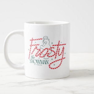 Frostift vid Snögubbe Candy cane Logotypen Jumbo Mugg