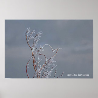 Frostig buske poster