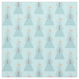 Frostig geometrisk snögubbe för modernt tyg