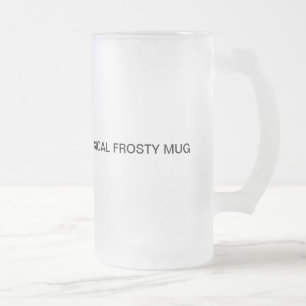 Frostig glass mugg för unik design