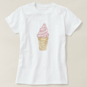 Frostig glasskottekvinna skjorta för utslagsplats tee shirt
