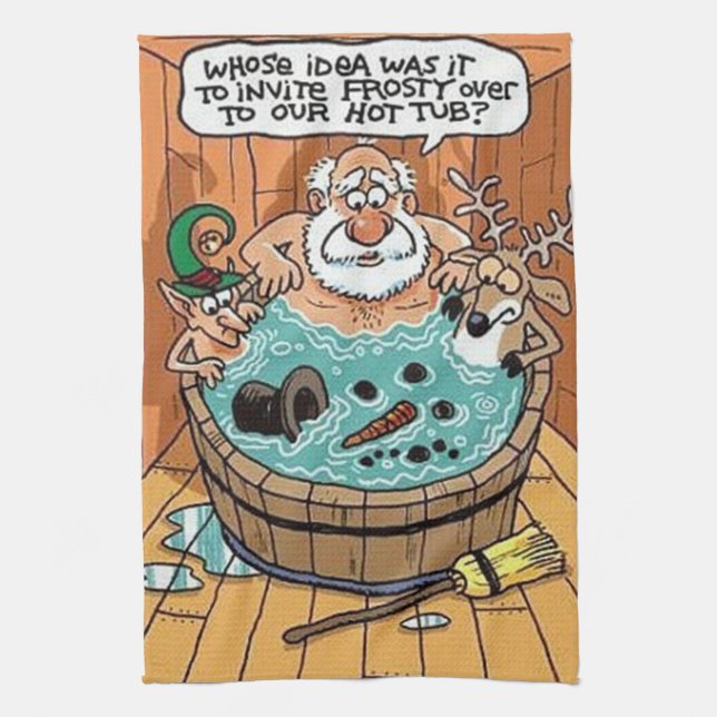 Frostig i en Hett Kökshandduk (Vertikal)