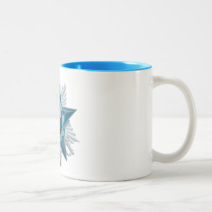 Frostig kaffemugg för stag (blåttinsidan)