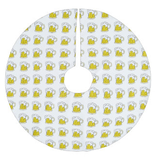 Frostig kall ölmugg julgransmatta borstad polyester