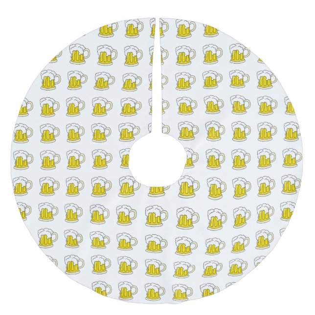 Frostig kall ölmugg julgransmatta borstad polyester (Framsidan)