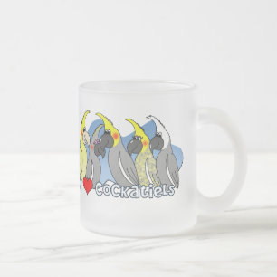 Frostig mugg för färgmutationCockatiel