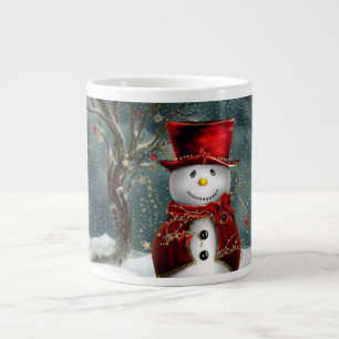 Frostig snögubbe Mugg Jumbo Mugg