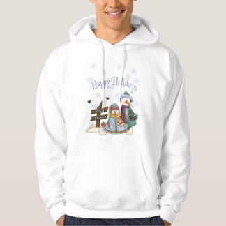 Frostig vänHoodie Tröja Med Luva