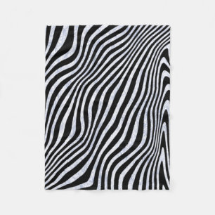 Frostig zebra ränder fleecefilt
