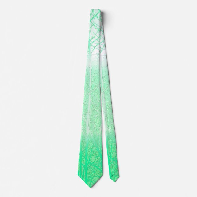 Frostiga Dimmiga Grenar Mintgrön Slips (Framsida)