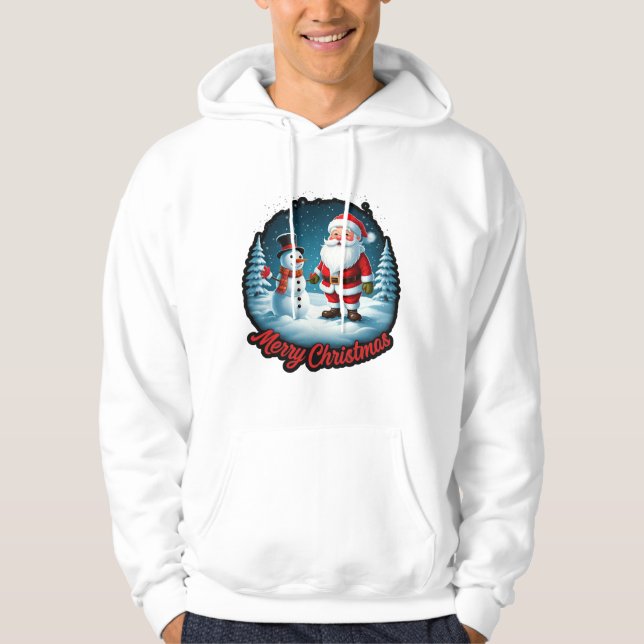 "Frostiga festligheter: Julens mode underverk" Hoodie (Framsida)