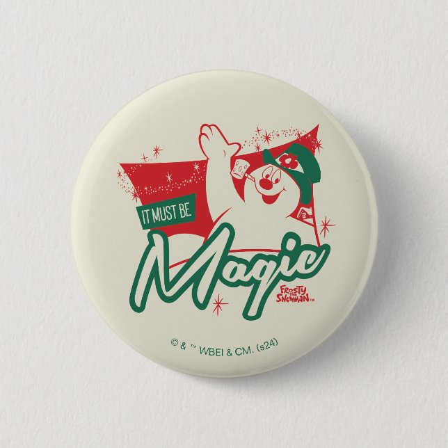Frostigt från Snögubbe - det måste vara magiskt Knapp (Framsida)